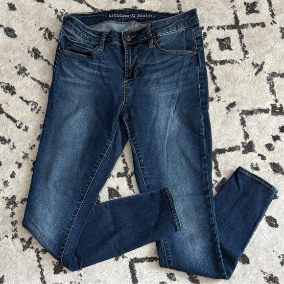 Articles of Society Skinny Jeans Women’s Size 26 Blue  Stretch Denim - Picture 1 of 2